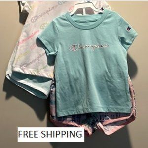 FREE SHIPPING! NWT Set of 2 Champion Short & Tee sets Size 24 mo